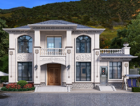 12×10米 兩層帶偏房歐式小別墅 占地120平 編號(hào):202401010108